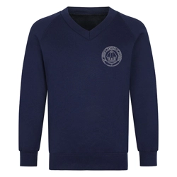 St John's Catholic School Embroidered V-neck Sweatshirt