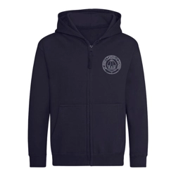 St John's Catholic School Embroidered Full-zip Hoodie, Navy