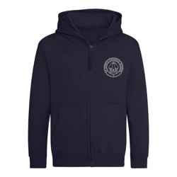St. John's Catholic School Embroidered Full-zip Hoodie, Navy