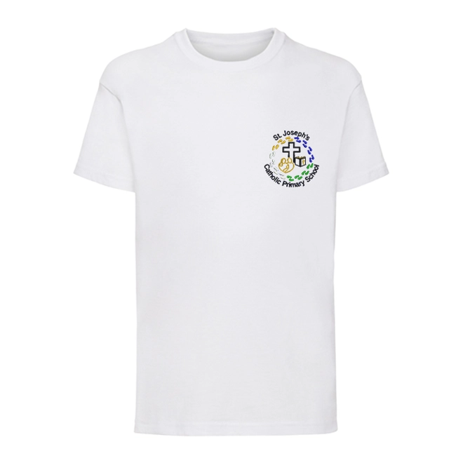 product Image for St.Joseph's Catholic Primary School Embroidered T-shirt, White