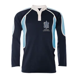 Tadcaster Grammar School Long Sleeve Embroidered Rugby Shirt