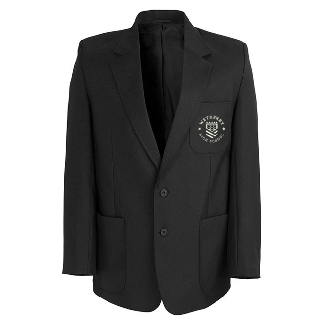 product Image for Wetherby High School Embroidered Boys'/Unisex Blazer, Black