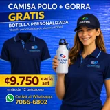 Set Camisa Polo + Gorra +Botella Alumi..