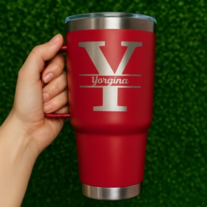 Vaso Térmico con Agarre 30oz – Nombre Personalizado Grabado Láser