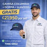 Set Camisa Columbia Manga Larga + Gorr..