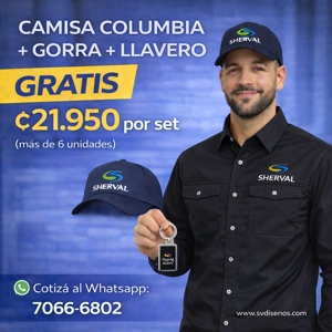 Set Camisa Columbia Manga Larga + Gorra + Llavero (Gratis)