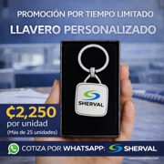 Set 25 Llaveros Cuadrados Personalizados - ₡2,250 cada uno (mas de 25 unidades)