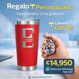 Vaso Térmico 20oz Rojo – Nombre Person.. Vaso Térmico 20oz Rojo – Nombre Person..