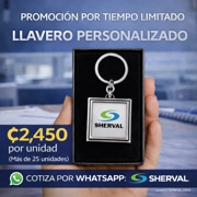 Set 25 Llaveros Cuadrados Personalizados - ₡2,450 cada uno (mas de 25 unidades)