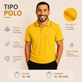 Tipo Polo Waf  Fit color amarillo ₡485..
