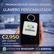 Set 25 Llaveros de Cuero Cuadrado Personalizados - ₡2,950 cada uno (mas de 25 unidades)