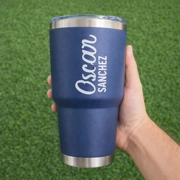 Vaso Térmico 30oz Azul Navy – Nombre Personalizado Grabado Láser