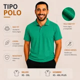 Tipo Polo Waf  Fit color Jade ₡4850 (m..