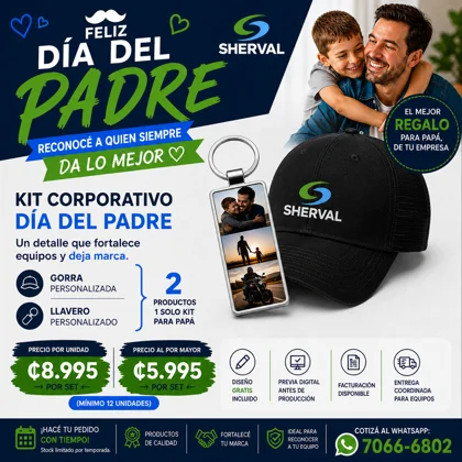 Set Día del Padre – Gorra + Llavero Personalizado