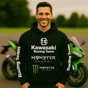 Hoodie Kawasaki Racing Team – Edición Premium