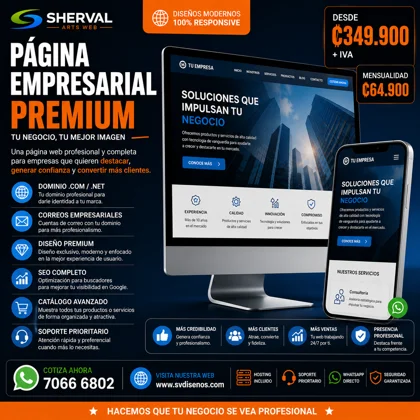 Pagina Web Empresarial Premium