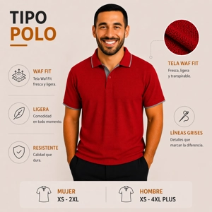 Tipo Polo Waf  Fit color amarillo ₡4850 (mas de 6 unidades)