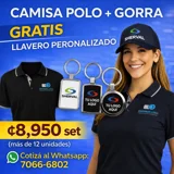 Set Camisa Polo + Gorra + Llavero Pers..
