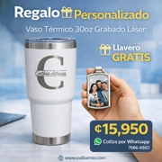 Vaso Térmico 30oz – Nombre Personalizado Grabado Láser