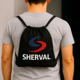 Bolso Deportivo Negro con Diseño Perso..