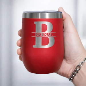 Vaso Térmico 12oz Rojo – Estilo Huevera | Grabado Láser Premium