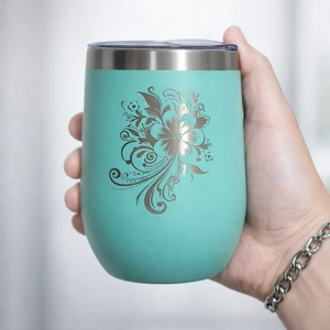 Vaso Térmico 12oz Menta – Estilo Huevera | Grabado Láser Premium