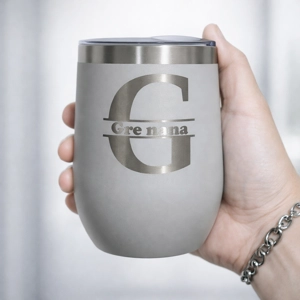 Vaso Térmico 12oz Gris – Estilo Huevera | Grabado Láser Premium