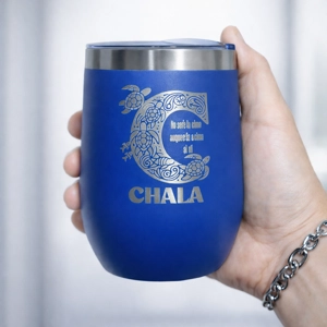 Vaso Térmico 12oz Azul Rey – Estilo Huevera | Grabado Láser Premium