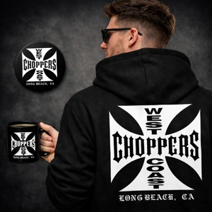 Set Hoodie + Taza + Broche GRATIS – Edición Choppers Negro