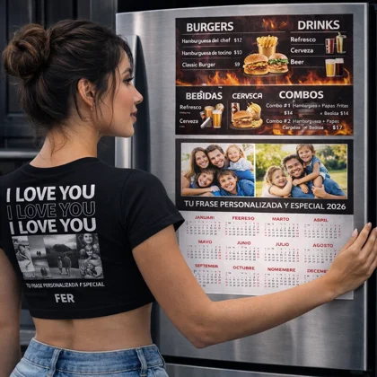 Calendario Imán Personalizado 2026 – Diseño a Medida Tamaño Carta