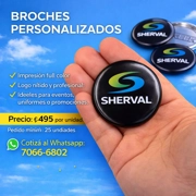 Set 25 Broches 58mm Personalizados - ₡495 c/u (mas de 25 unidades)