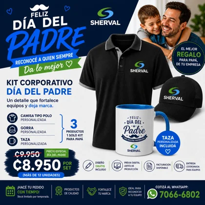 Set Camisa Tipo Polo + Gorra Malla + Taza Personalizada