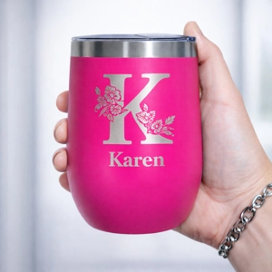 Vaso Térmico 12oz Fucsia – Estilo Huevera | Grabado Láser Premium