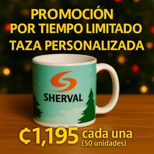 Set 50 Tazas con Diseño Navideño Personalizado  ₡1,195 c/u (50 unidades)