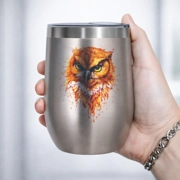 Vaso Térmico 12oz Silver – Acero Inoxidable | Diseño Impreso