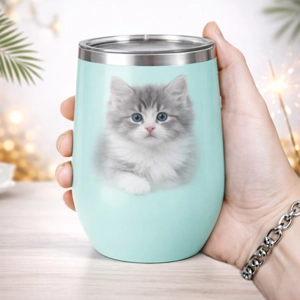 Vaso Coctelero de Acero Inoxidable Menta (12oz) – Diseño Impreso