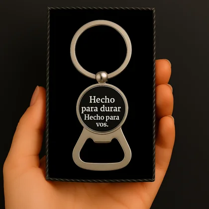 Llavero Circular Abre Botellas Personalizado