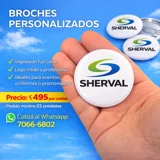 Set 25 Broches 58mm Personalizados - ₡..