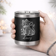 Vaso Termico 10oz Negro - Diseño Grabado Laser