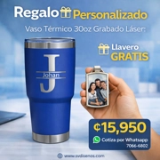 Vaso Térmico 30oz – Nombre Personalizado Grabado Láser