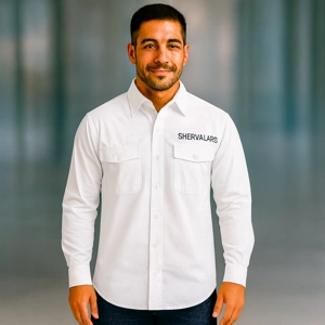 Camisa Tipo Columbia – Manga Larga - Blanca - ₡17500 c/u (mas de 6 unidades)