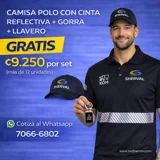 Set Camisa Polo Reflectiva + Gorra + L..