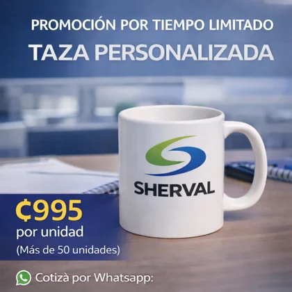 Set 50 Tazas 11 oz Personalizadas - ₡995 c/u (50 unidades)