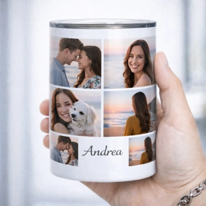 Vaso Térmico 400ml Blanco – Diseño Impreso a Color Personalizado