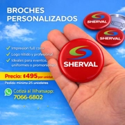 Set 25 Broches 58mm Personalizados - ₡495 c/u (mas de 25 unidades)