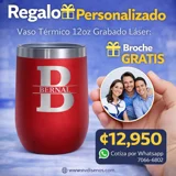 Vaso Térmico 12oz Rojo – Estilo Huever..