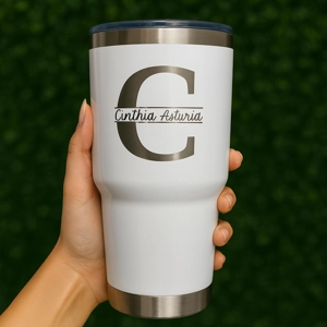 Vaso Térmico 30oz – Nombre Personalizado Grabado Láser