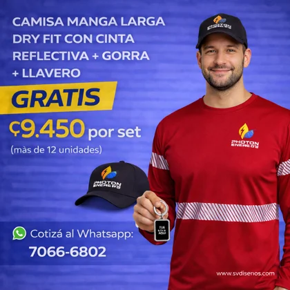 Set Camisa Manga Larga Dry Fit + Gorra + Llavero GRATIS