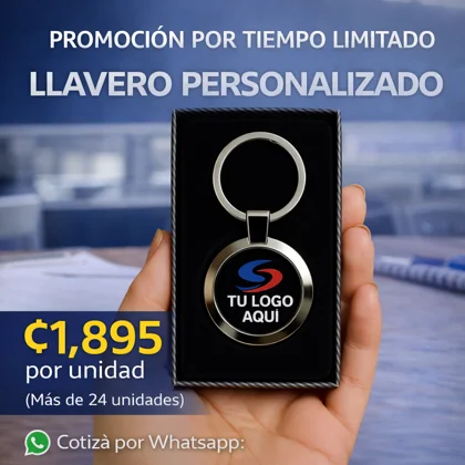 Set 50 Llaveros Circular Personalizados - ₡1,895 cada uno (ma cas de 50 unidades)