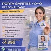 Set de 12 Gafetes personalizados con yoyo